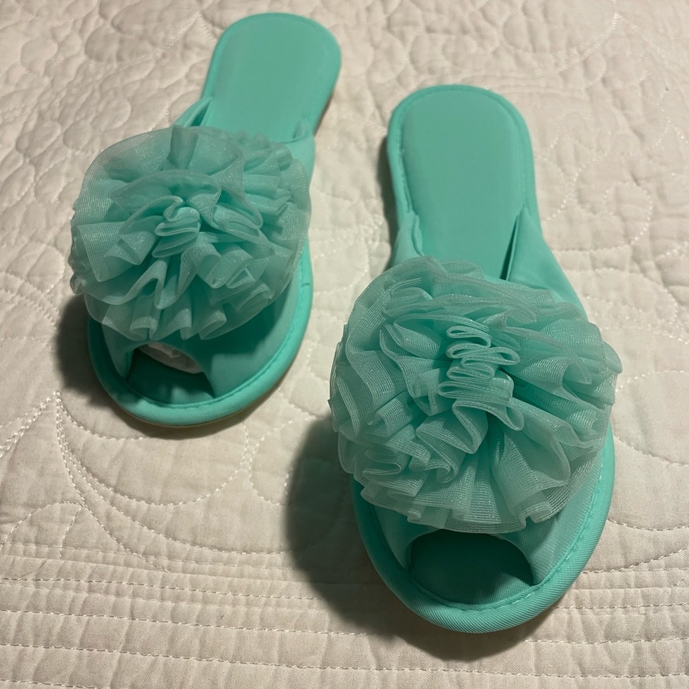 Vintage Rosette Slippers